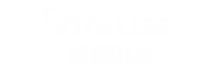 VITALISE MEDIA LOGO WHITE